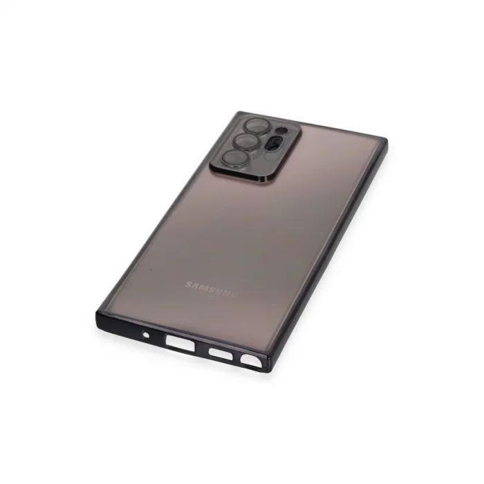 BUĞZ Samsung Galaxy Note 20 Ultra Kılıf Razer Lensli Silikon - Siyah