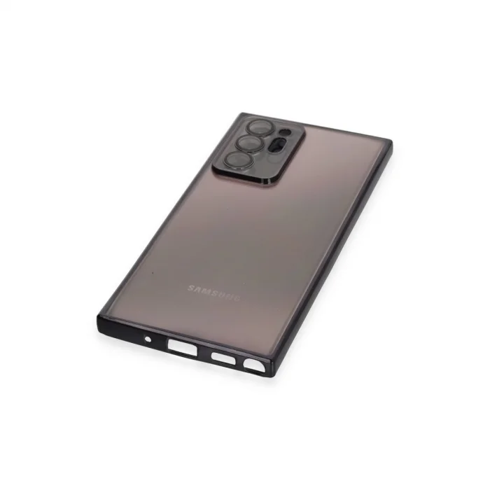 BUĞZ Samsung Galaxy Note 20 Ultra Kılıf Razer Lensli Silikon - Siyah