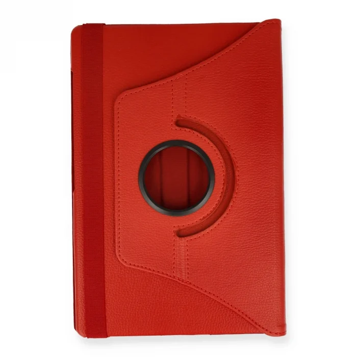 BUĞZ Samsung Galaxy P610 Tab S6 Lite 10.4 Kılıf 360 Tablet Deri Kılıf - Kırmızı