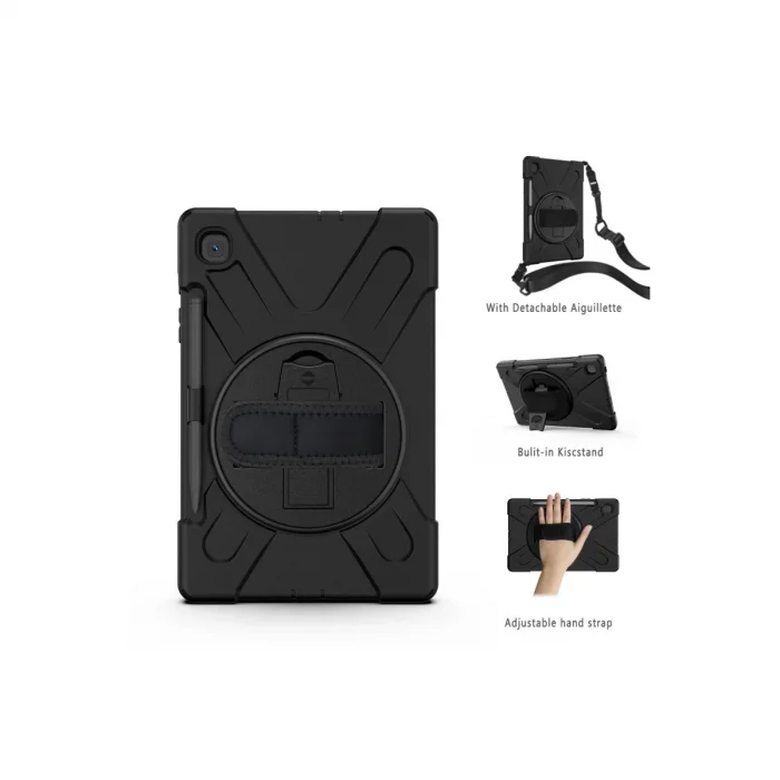 BUĞZ Samsung Galaxy P610 Tab S6 Lite 10.4 Kılıf Amazing Tablet Kapak - Siyah