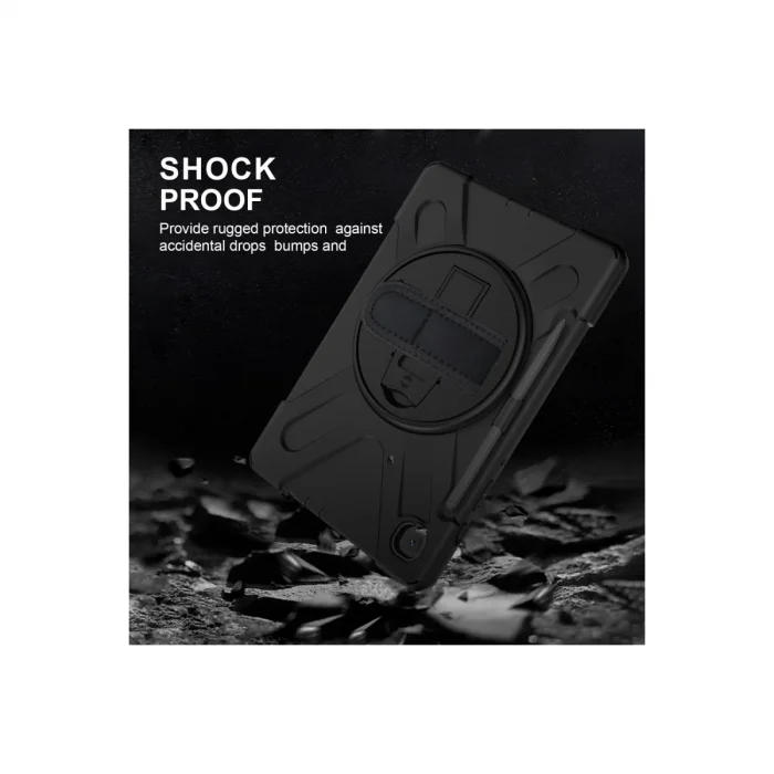 BUĞZ Samsung Galaxy P610 Tab S6 Lite 10.4 Kılıf Amazing Tablet Kapak - Siyah