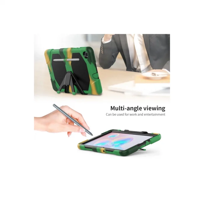 BUĞZ Samsung Galaxy P610 Tab S6 Lite 10.4 Kılıf Griffin Tablet Kapak - Kamuflaj