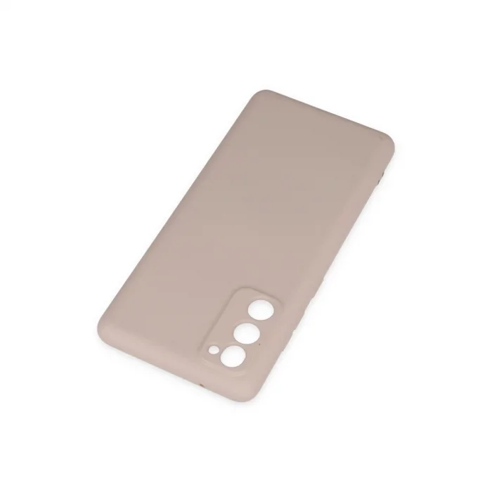 BUĞZ Samsung Galaxy S20 Fe Kılıf Nano İçi Kadife Silikon - Pudra