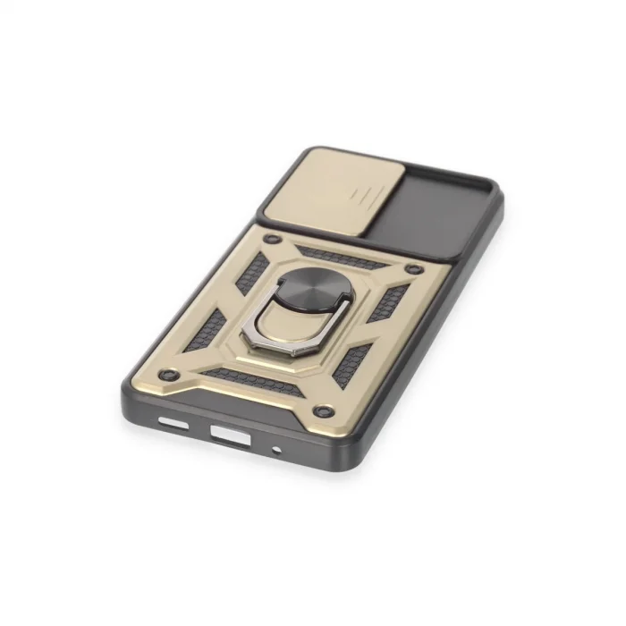 BUĞZ Samsung Galaxy S20 Fe Kılıf Pars Lens Yüzüklü Silikon - Gold