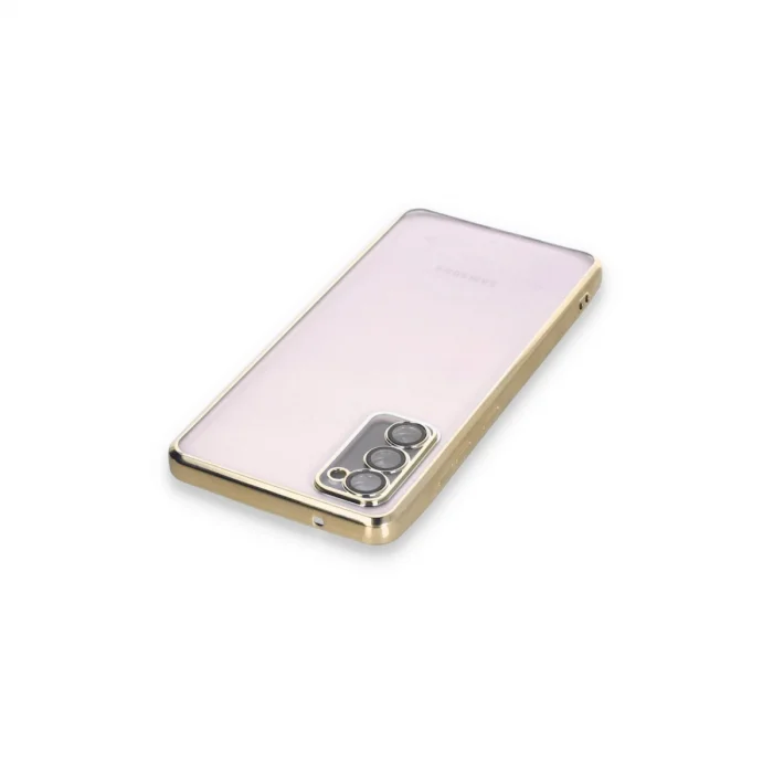 BUĞZ Samsung Galaxy S20 Fe Kılıf Razer Lensli Silikon - Gold