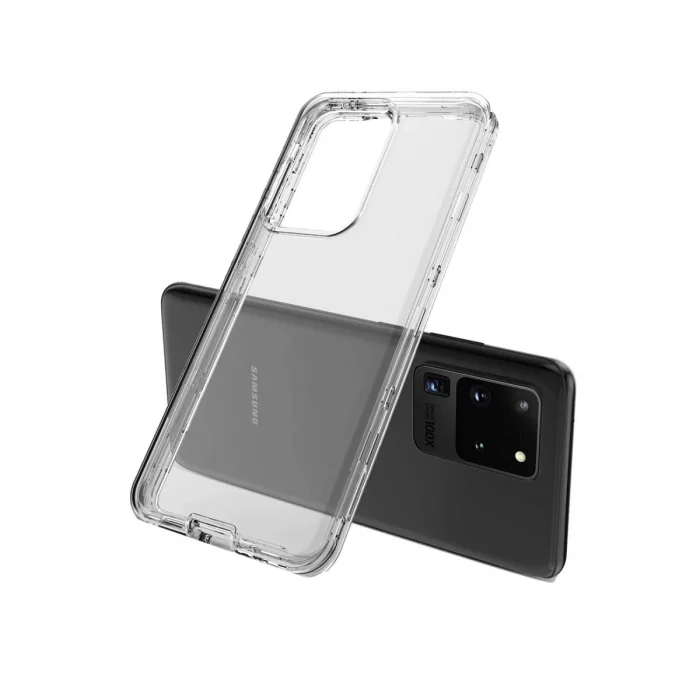 BUĞZ Samsung Galaxy S20 Kılıf Lüx Şeffaf Silikon