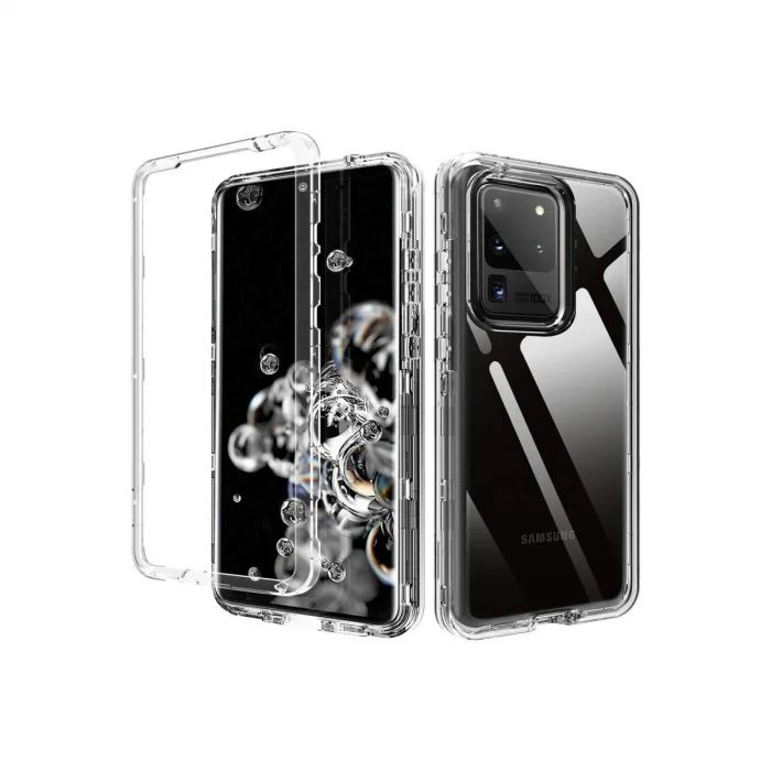 BUĞZ Samsung Galaxy S20 Kılıf Lüx Şeffaf Silikon