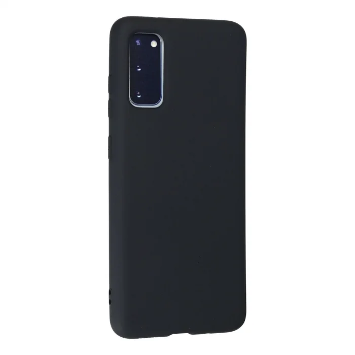 BUĞZ Samsung Galaxy S20 Kılıf Nano İçi Kadife Silikon - Lacivert