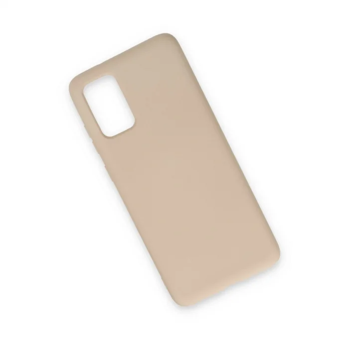 BUĞZ Samsung Galaxy S20 Kılıf Nano İçi Kadife Silikon - Pudra
