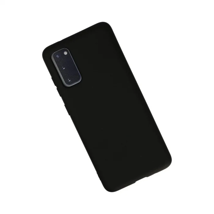 BUĞZ Samsung Galaxy S20 Kılıf Nano İçi Kadife Silikon - Siyah