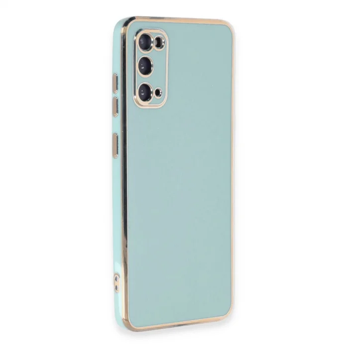 BUĞZ Samsung Galaxy S20 Kılıf Volet Silikon - Açık Yeşil