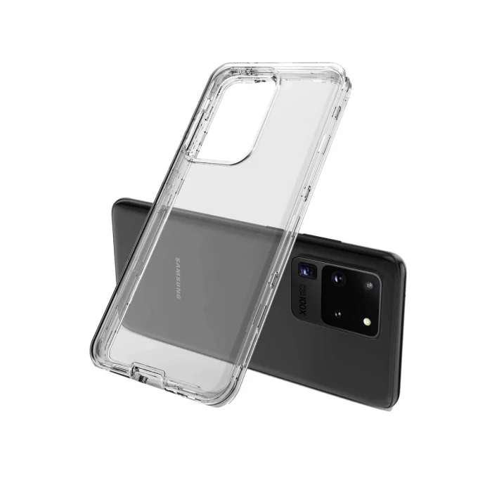 BUĞZ Samsung Galaxy S20 Plus Kılıf Lüx Şeffaf Silikon