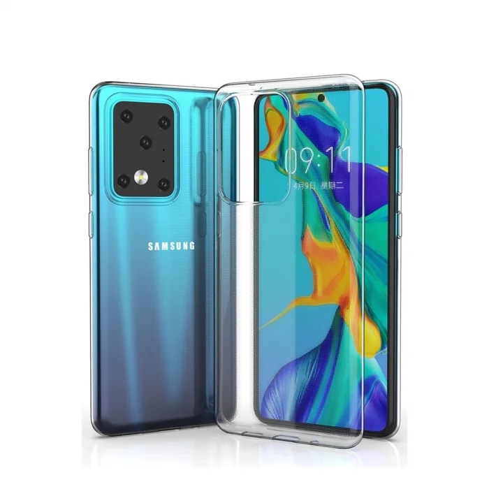 BUĞZ Samsung Galaxy S20 Ultra Kılıf Lüx Şeffaf Silikon