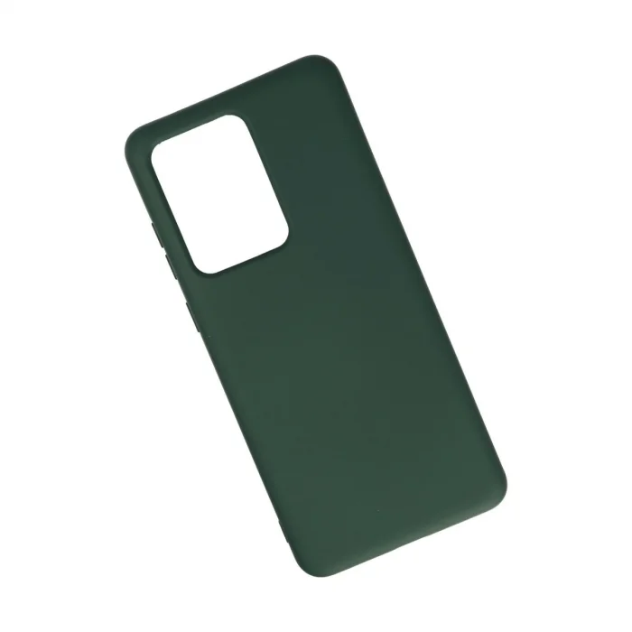 BUĞZ Samsung Galaxy S20 Ultra Kılıf Nano İçi Kadife Silikon - Koyu Yeşil