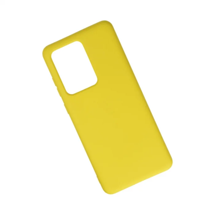 BUĞZ Samsung Galaxy S20 Ultra Kılıf Nano İçi Kadife Silikon - Sarı