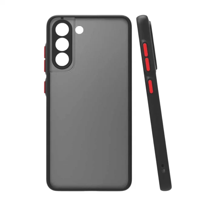 BUĞZ Samsung Galaxy S21 Fe Kılıf Montreal Silikon Kapak - Siyah