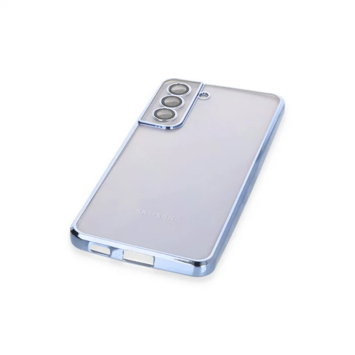 BUĞZ Samsung Galaxy S21 Fe Kılıf Razer Lensli Silikon - Açık Mavi