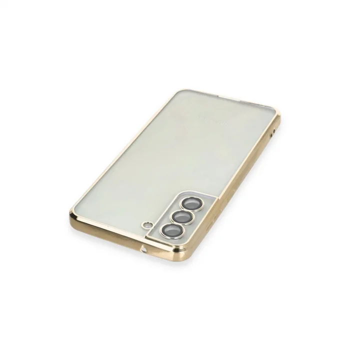 BUĞZ Samsung Galaxy S21 Fe Kılıf Razer Lensli Silikon - Gold