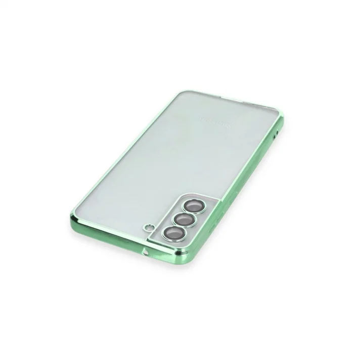 BUĞZ Samsung Galaxy S21 Fe Kılıf Razer Lensli Silikon - Yeşil