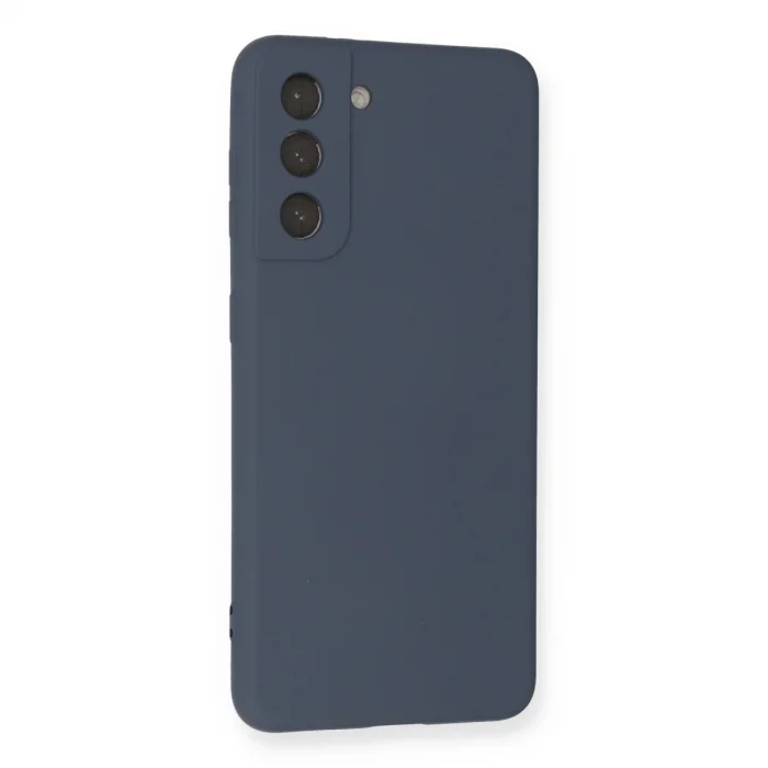 BUĞZ Samsung Galaxy S21 Kılıf Nano İçi Kadife Silikon - Gri