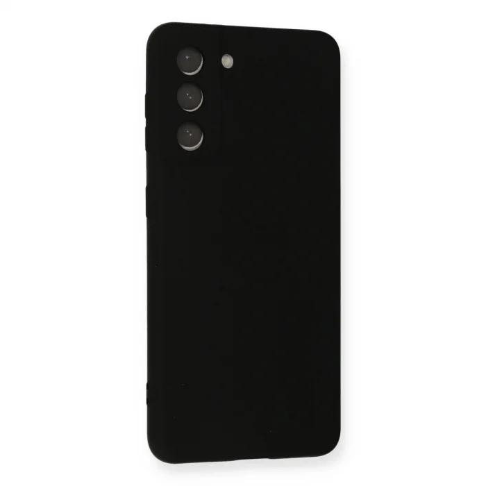 BUĞZ Samsung Galaxy S21 Kılıf Nano İçi Kadife Silikon - Siyah