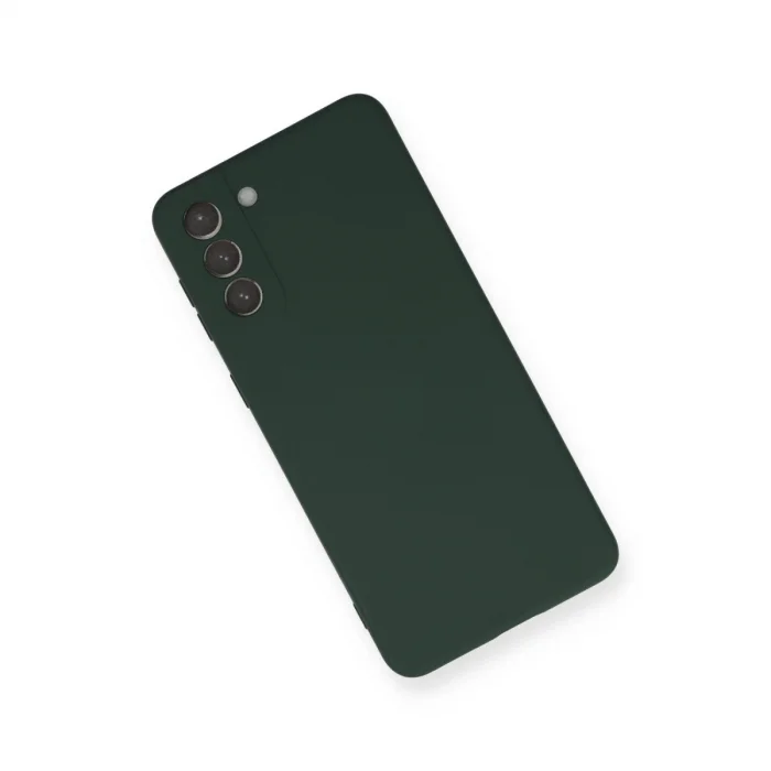 BUĞZ Samsung Galaxy S21 Plus Kılıf Nano İçi Kadife Silikon - Koyu Yeşil