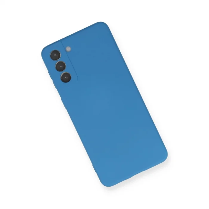 BUĞZ Samsung Galaxy S21 Plus Kılıf Nano İçi Kadife Silikon - Mavi