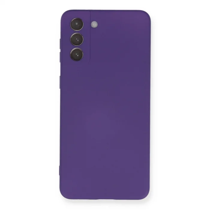 BUĞZ Samsung Galaxy S21 Plus Kılıf Nano İçi Kadife Silikon - Mor