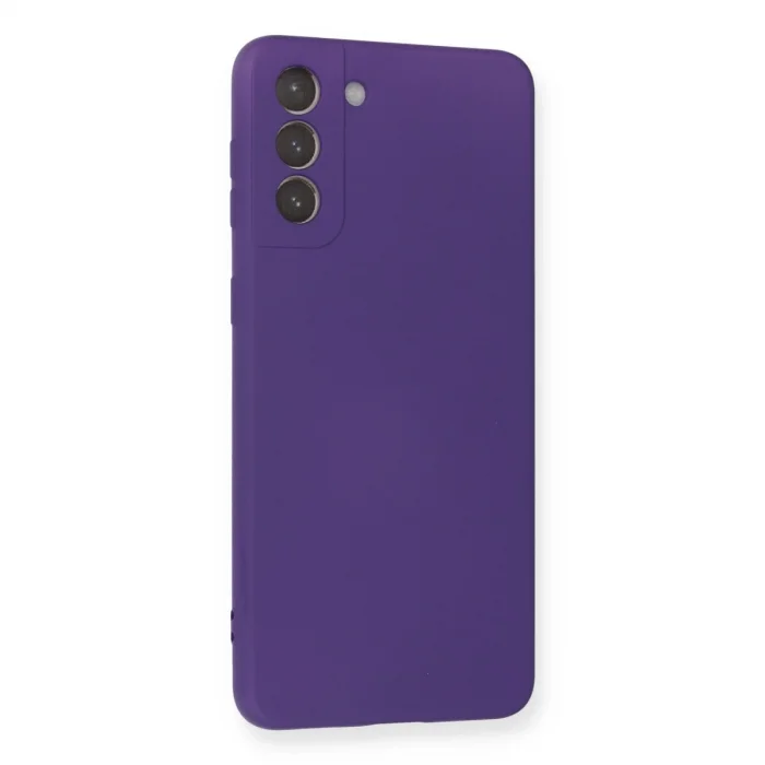 BUĞZ Samsung Galaxy S21 Plus Kılıf Nano İçi Kadife Silikon - Mor