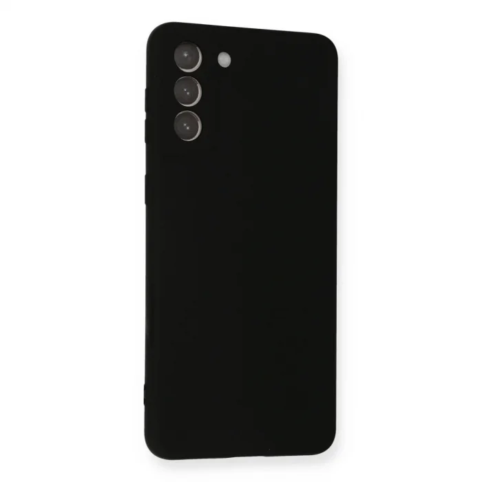 BUĞZ Samsung Galaxy S21 Plus Kılıf Nano İçi Kadife Silikon - Siyah