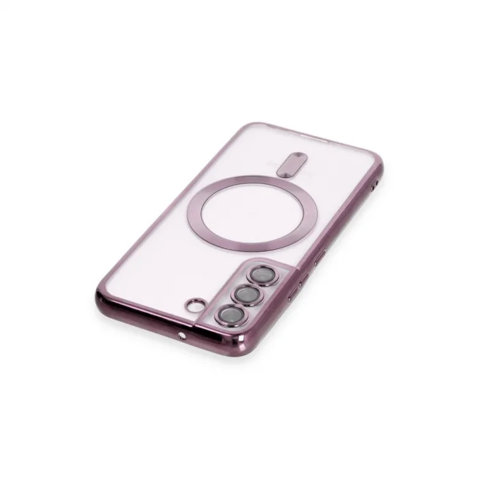 BUĞZ Samsung Galaxy S22 Kılıf Kross Magneticsafe Kapak - Mor