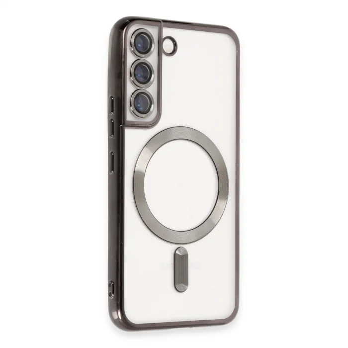 BUĞZ Samsung Galaxy S22 Kılıf Kross Magneticsafe Kapak - Siyah