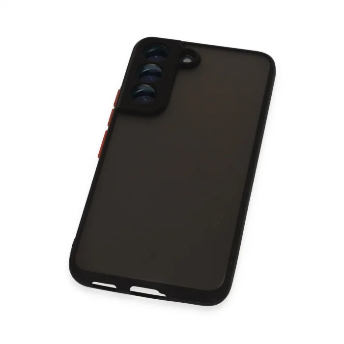 BUĞZ Samsung Galaxy S22 Kılıf Montreal Silikon Kapak - Siyah