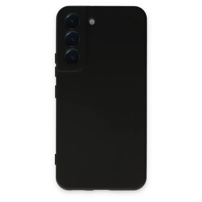 BUĞZ Samsung Galaxy S22 Kılıf Nano İçi Kadife Silikon - Siyah