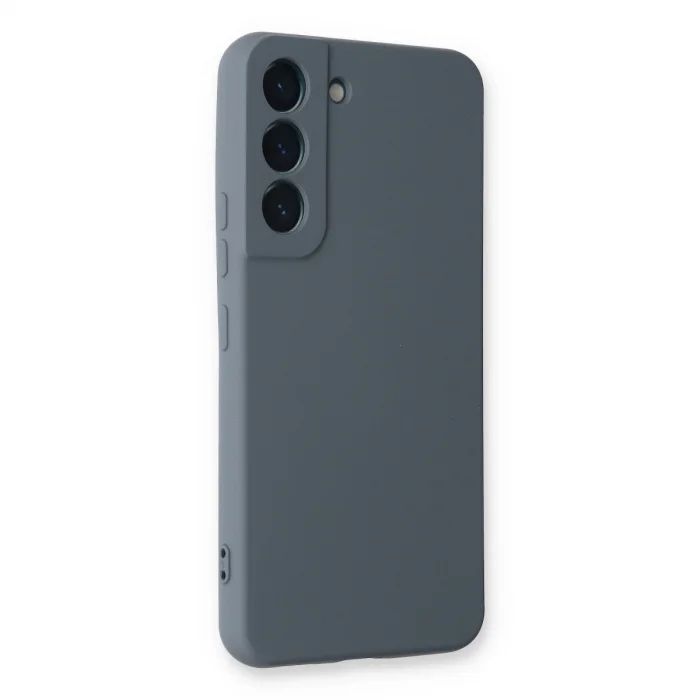 BUĞZ Samsung Galaxy S22 Plus Kılıf Nano İçi Kadife Silikon - Gri