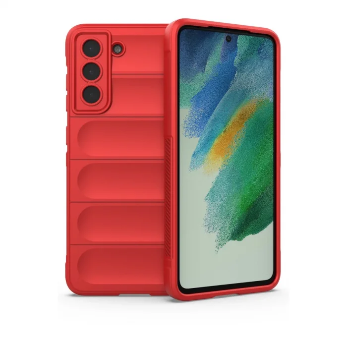BUĞZ Samsung Galaxy S22 Plus Kılıf Optimum Silikon - Kırmızı