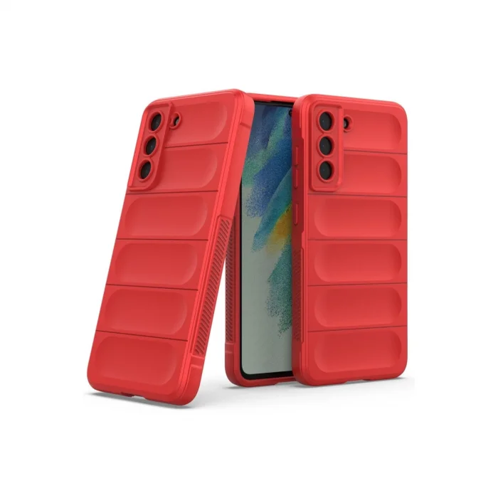 BUĞZ Samsung Galaxy S22 Plus Kılıf Optimum Silikon - Kırmızı