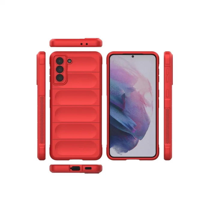 BUĞZ Samsung Galaxy S22 Plus Kılıf Optimum Silikon - Kırmızı