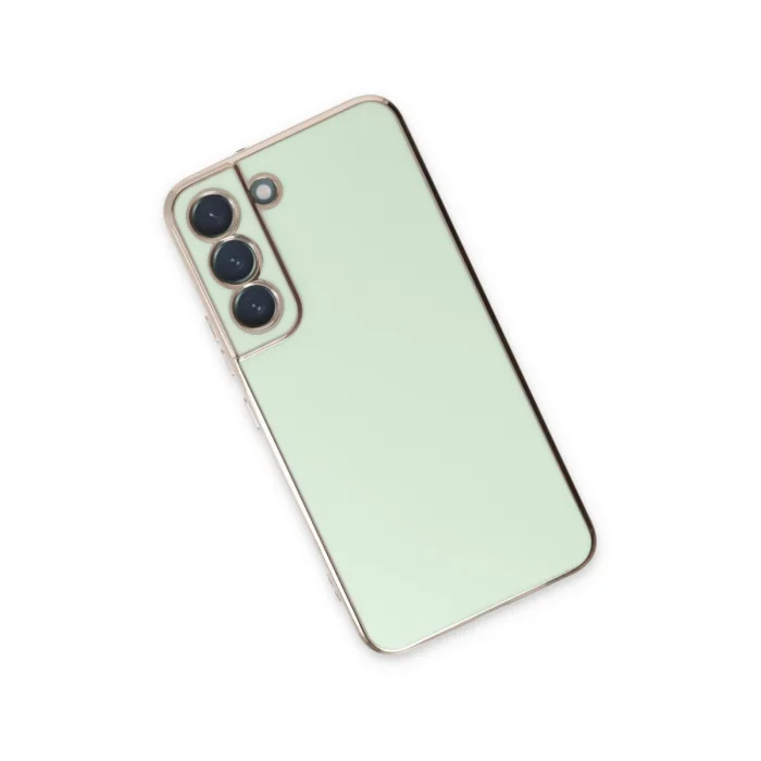 BUĞZ Samsung Galaxy S22 Plus Kılıf Volet Silikon - Açık Yeşil