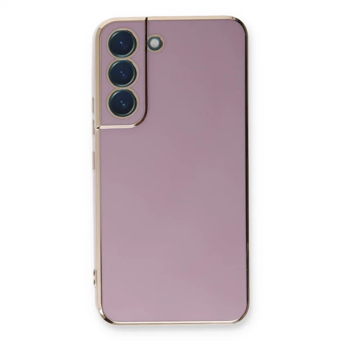 BUĞZ Samsung Galaxy S22 Plus Kılıf Volet Silikon - Mor