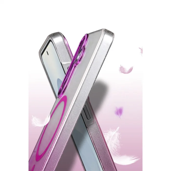 BUĞZ Samsung Galaxy S23 Fe Glossy Magsafe Kapak - Çöl Titanyum