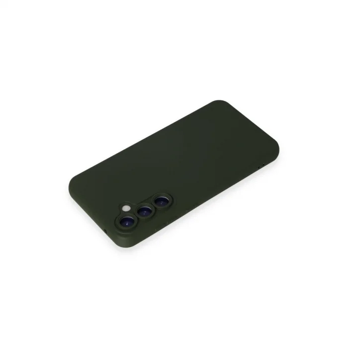 BUĞZ Samsung Galaxy S23 Fe Kılıf Nano İçi Kadife Silikon - Koyu Yeşil