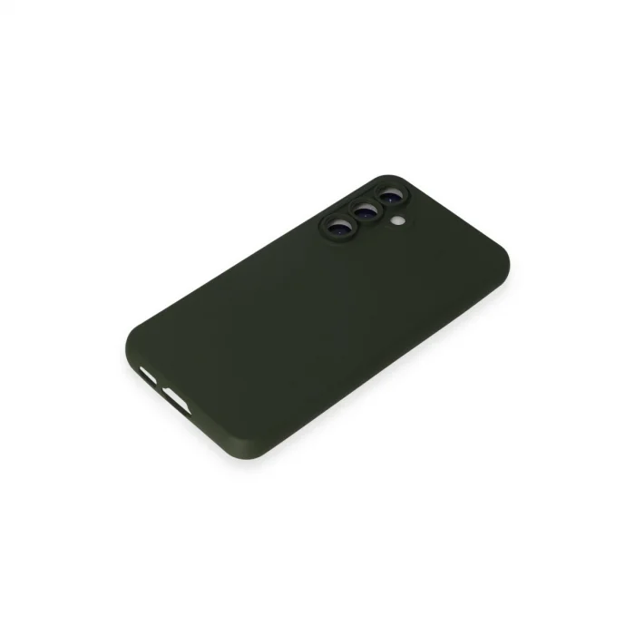 BUĞZ Samsung Galaxy S23 Fe Kılıf Nano İçi Kadife Silikon - Koyu Yeşil