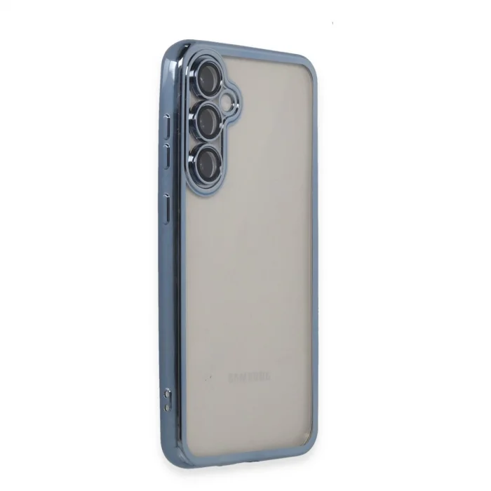BUĞZ Samsung Galaxy S23 Fe Kılıf Razer Lensli Silikon - Açık Mavi