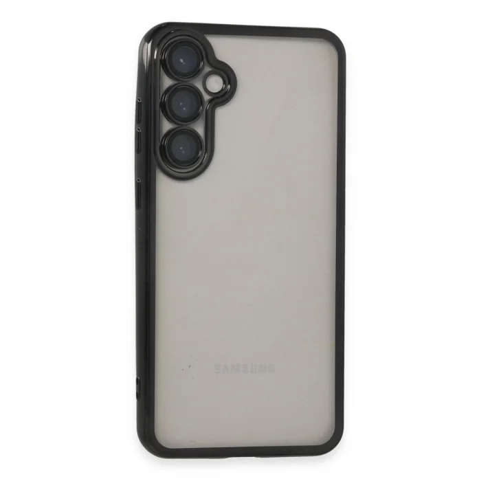 BUĞZ Samsung Galaxy S23 Fe Kılıf Razer Lensli Silikon - Siyah