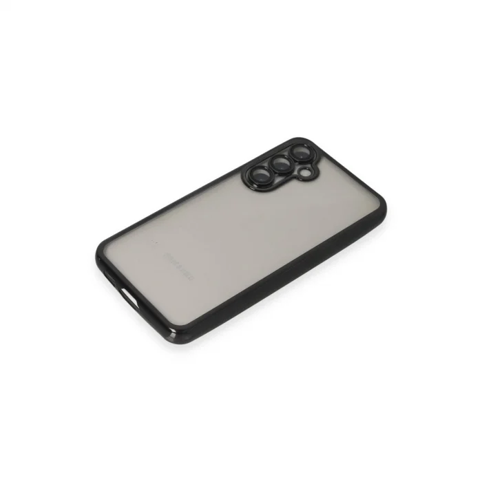 BUĞZ Samsung Galaxy S23 Fe Kılıf Razer Lensli Silikon - Siyah