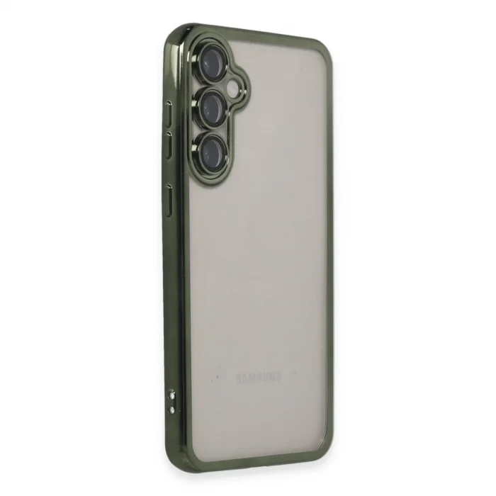 BUĞZ Samsung Galaxy S23 Fe Kılıf Razer Lensli Silikon - Yeşil