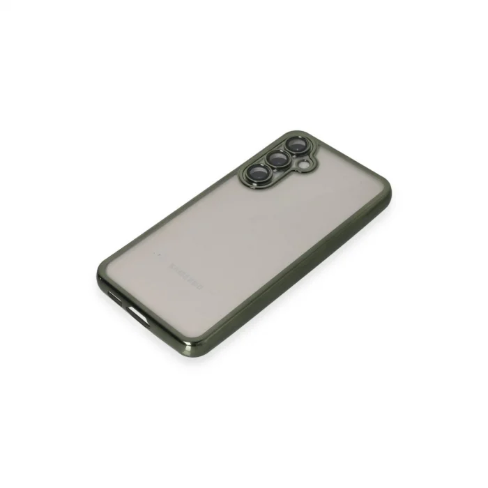 BUĞZ Samsung Galaxy S23 Fe Kılıf Razer Lensli Silikon - Yeşil