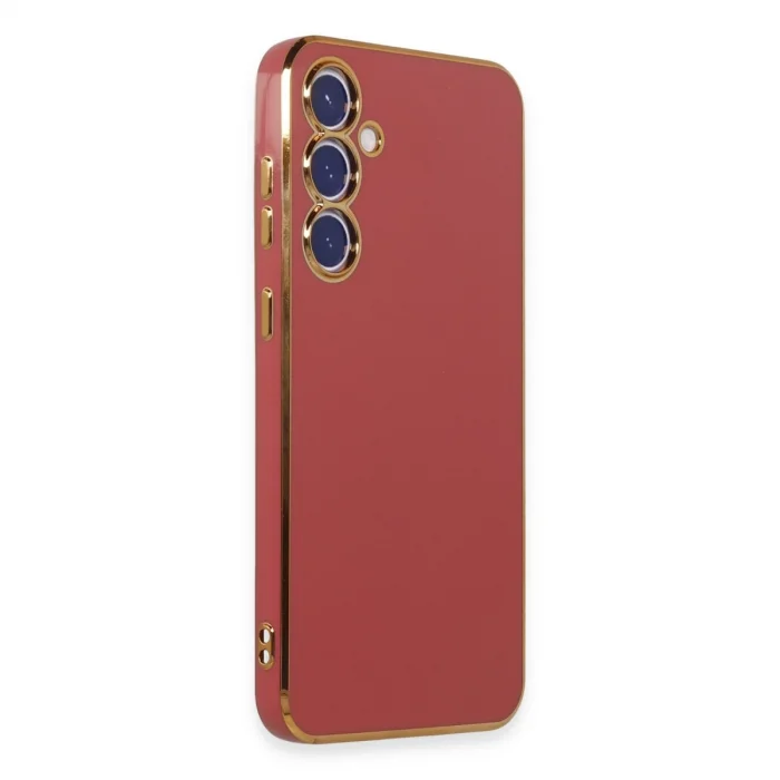 BUĞZ Samsung Galaxy S23 Fe Kılıf Volet Silikon - Kırmızı