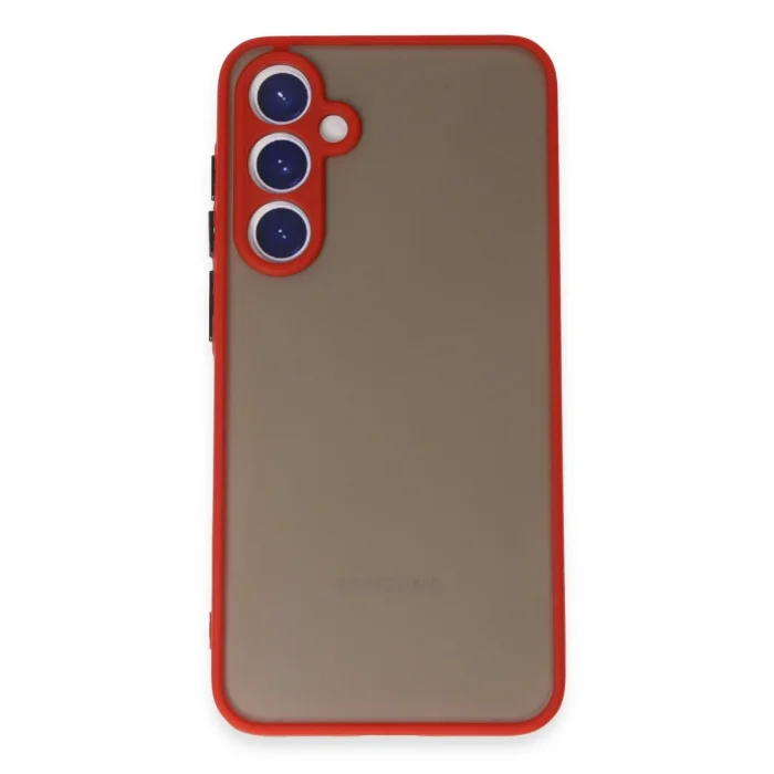 BUĞZ Samsung Galaxy S23 Kılıf Montreal Silikon Kapak - Kırmızı